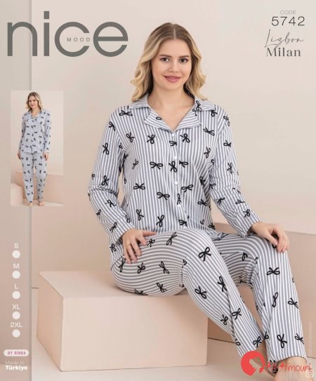 بيجامة ربيعه بزرار ڤيونكى🎀