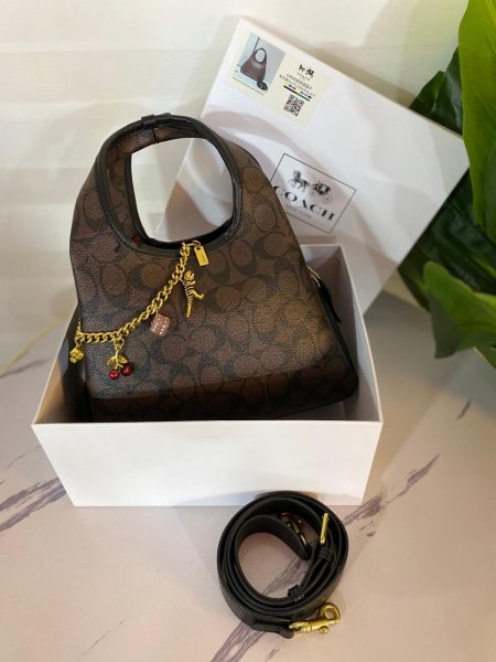 حقيبة كوتش لانا مختومة  ماستر كوبي قاعدة 25سم مع علبة ✨