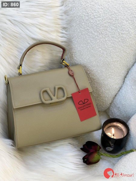 حقيبة VALENTlNO قاعده 25 سم بلون البيج