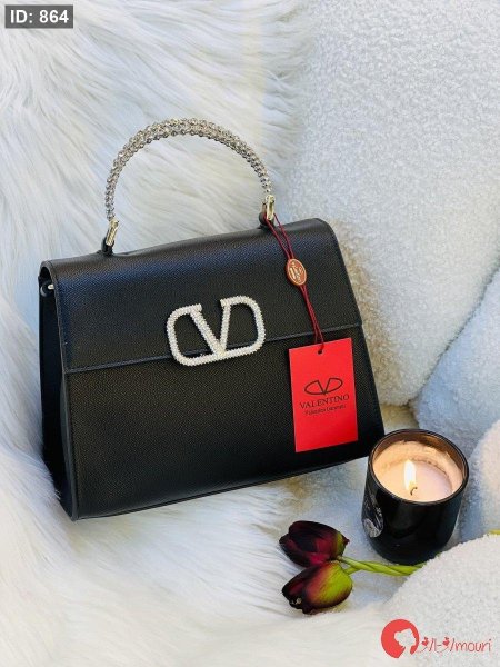 حقيبة VALENTlNO قاعده 25 سم بلون الأسود