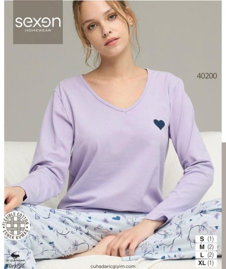 بيجامة كم ربيعه قطن100‎%‎