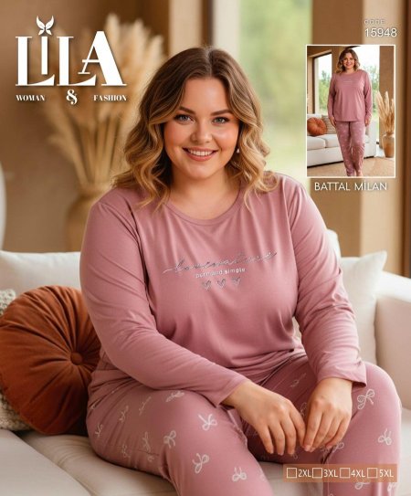 بيجامة ربيعية بلوزة بيج سايز (حجم كبير )