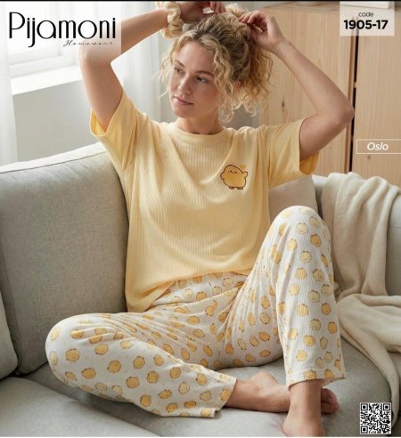 بيجامة نص كم 🐥