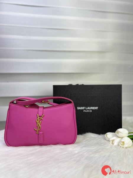 كروس YSL مختومة لون فوشي قاعدة 25 سم مع علبة