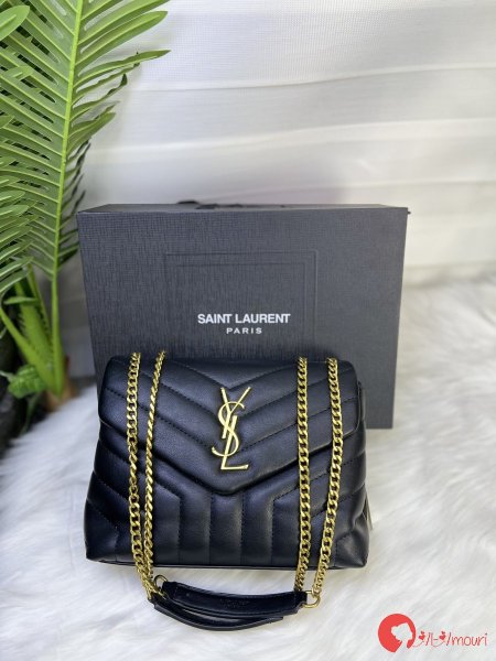 كروس YSL مختومة هاردوير ذهبي قاعدة 23 سم مع علبة