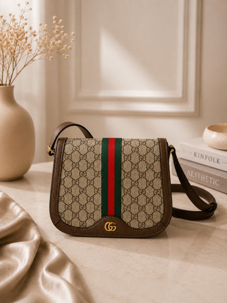 حقيبة GUCCI مختومه ماستر كوالتي مع علبة كوالتي عاليه