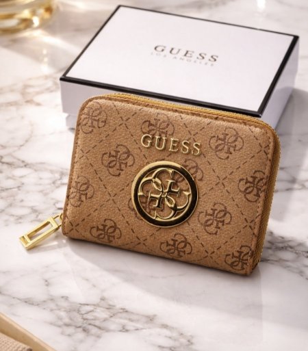 محفظة GUESS للبطاقات والنقود مع علبة