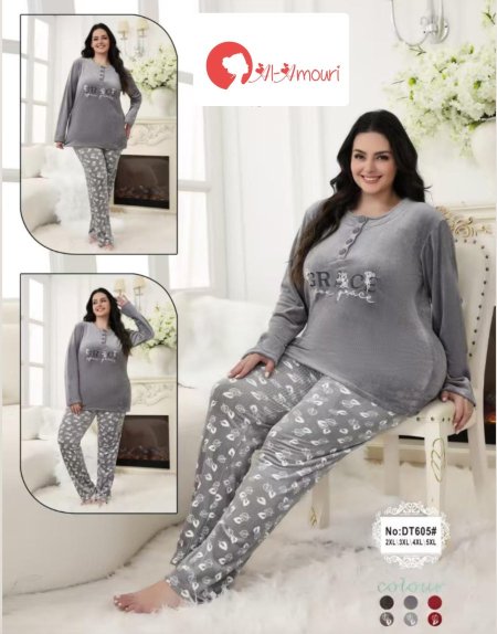 بيجامات حجم كبيره بلوزه