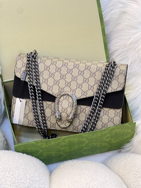 حقيبة GUCCl مختومه قاعدة 28 سم مع علبه