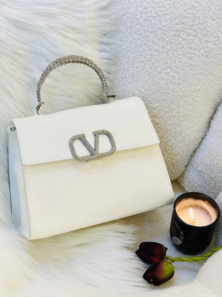 حقيبة VALENTlNO قاعدة 25 سم بلون الأبيض